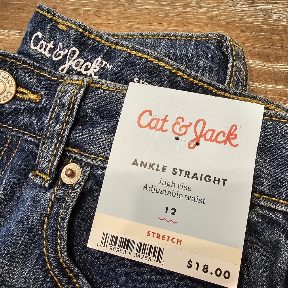 NWT Cat & Jack girls jeans size 12